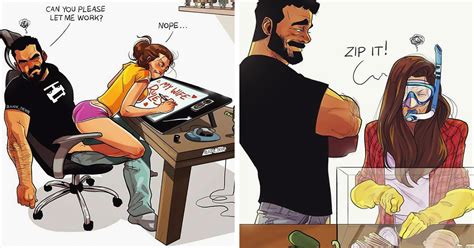 artist illustrates everyday life with his wife 21 new