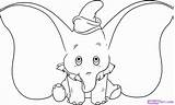 Elephant Coloring Printable Pages Library Clipart Dumbo Drawing sketch template