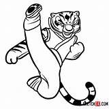 Kung Tigress sketch template