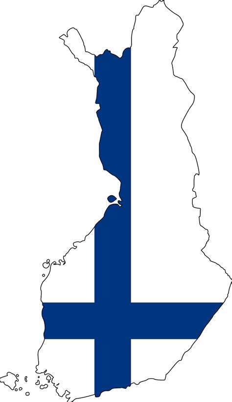 finland flag map png