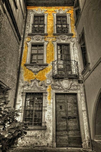 yellow abandoned houses architecture beautiful buildings