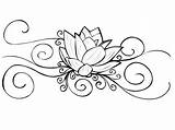 Lotus Coloring4free Lotusblume Doghousemusic sketch template