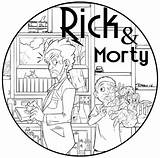 Rick Coloring Morty Pages Pickle Result Book Printable Getcolorings Choose Board Color sketch template