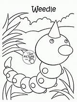 Pokemon Coloring Pages Weedle Kids Wigglytuff Characters Printables Wuppsy Mew Paper Divyajanani sketch template