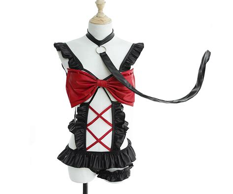 2020 role play bow women sexy lingerie set backless sexy