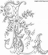 Coloring Pages Monogram Magic Letters Letter Colouring Template Lettering sketch template