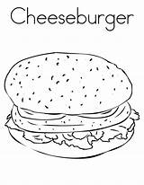 Cheeseburger Getdrawings Drawing sketch template
