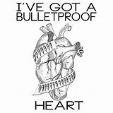 Romance Bulletproof Lyric sketch template