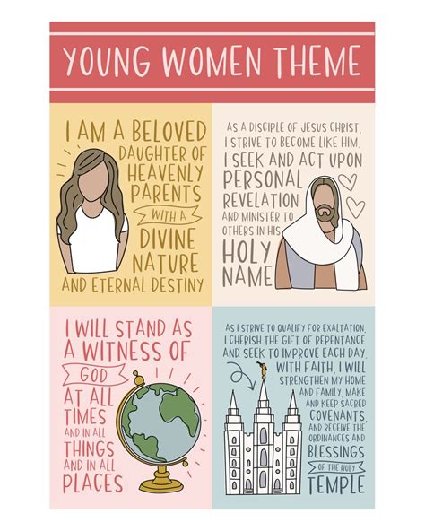 young women theme printable