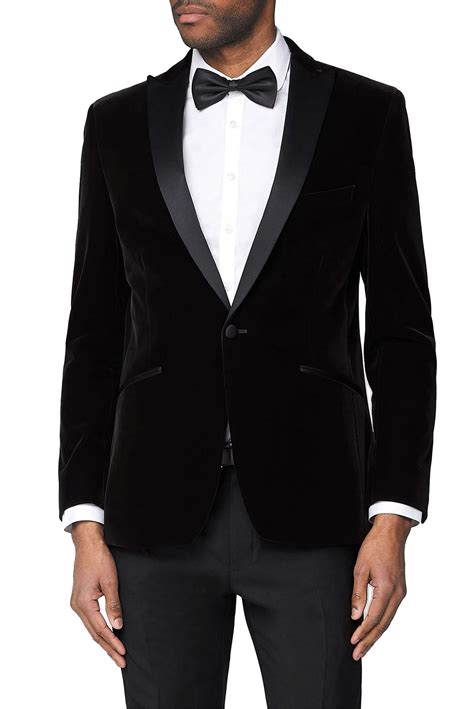 antique rogue black velvet dinner jacket suitdirectcouk