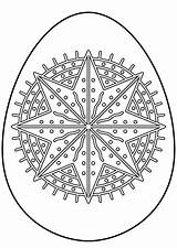 Easter Egg Coloring Pages Star Octagram Eggs Pattern Printable Supercoloring Ukrainian Print Color Book Coloringpagesonly Drawing sketch template