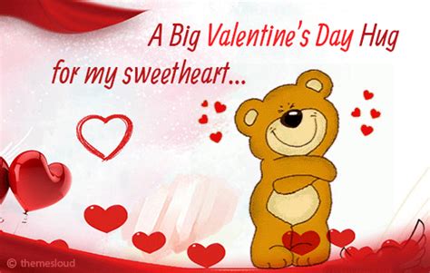A Big Valentines Day Hug For You Free Hugs Ecards 123 Greetings