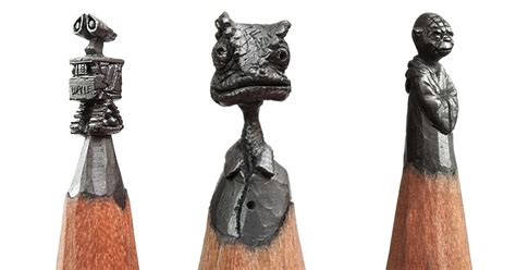 artist turns pencils  miniature pop culture sculptures demilked