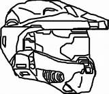 Halo Helmet Outline Caboose Drawing Michael Helmit Getdrawings Deviantart sketch template