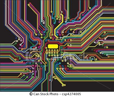 circuit diagram art tech art weird design complex art