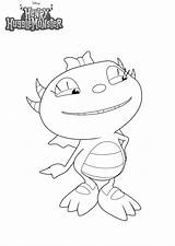 Henry Hugglemonster Coloring Pages Print sketch template