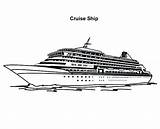 Coloring Cruise Designlooter Getcolorings sketch template