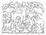 Manger Jesus Coloring Christmas Nativity Pages Placemats Baby Printable Placemat Getcolorings Color Print sketch template