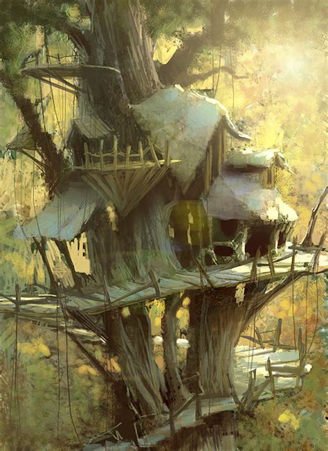 treehouse by marcobucci on deviantart