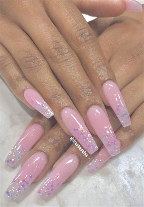 Truubeautys 💋 Bling Nails Pink Nails Cute Acrylic Nails