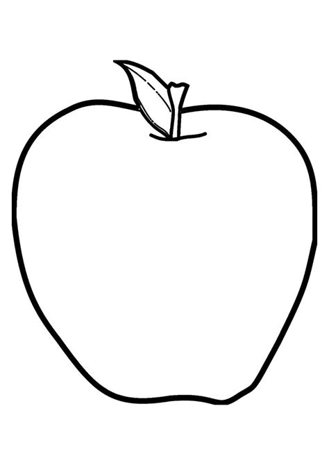 apple coloring page coloring page blog