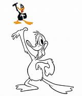 Daffy Looney Netart Tunes sketch template