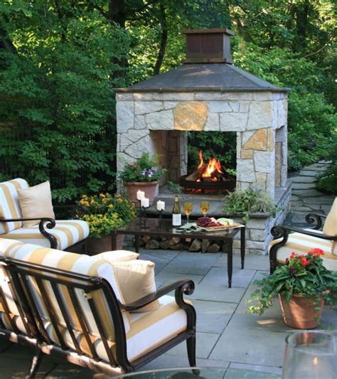 patio ideas  fireplace traditional designs  outdoor living