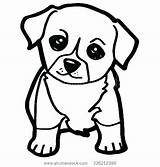 Coloring Pages Puppy Dog Cute Easy Boxer Husky Cartoon Drawing Fluffy Small Printable Colouring Baby Dogs Westie Simple Cat Face sketch template