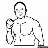 Coloring Randy Mma Couture Pages Fighter Ufc Famous Martial Mixed Arts Color Thecolor sketch template