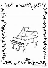 Coloring Pianino Kolorowanki Klavier Dzieci Coloringpages ähnliche sketch template