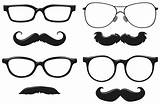 Mustache Designs Vector Glasses Different Vecteezy sketch template