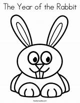Coloring Rabbit Year Built California Usa Twistynoodle sketch template