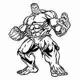 Hulk Ascii sketch template