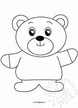Bear Bears Cartoon Little Cute Coloring Coloringpage Eu Posted sketch template