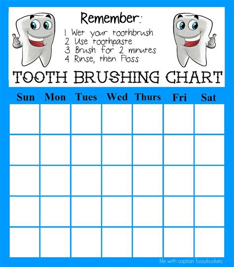 tooth brushing chart archives ginger casa