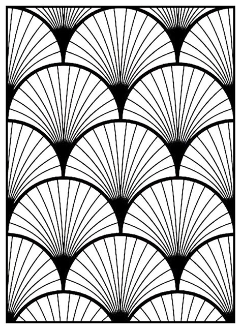 art deco coloring pages  adults coloring adult geometric