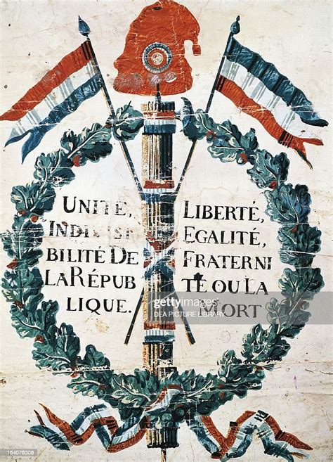 the tree of liberty with the motto of the french revolution 1793