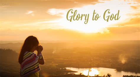 glory to god christ revealed