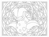 Mandala Victreebel Coloriage Windingpathsart Gratuitement Raskrasil sketch template