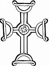 Coloring Pages Cross Crosses Celtic Kids Cornish Clipart Clipartmag sketch template
