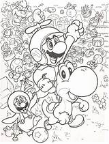 Mario Coloring Super Pages Bros Wii Printable Color Print Getcolorings sketch template