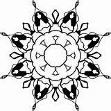 Coloring Mandala Lace Style Wecoloringpage sketch template