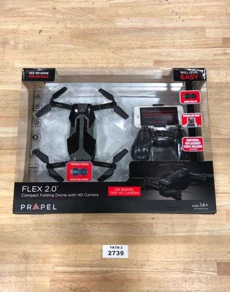 propel flex  compact folding drone  hd camera yorkton auction centre
