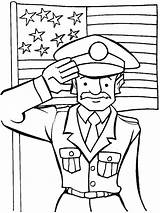 Veterans Coloring Salute Pages Kids Sheets Color Veteran Printable sketch template