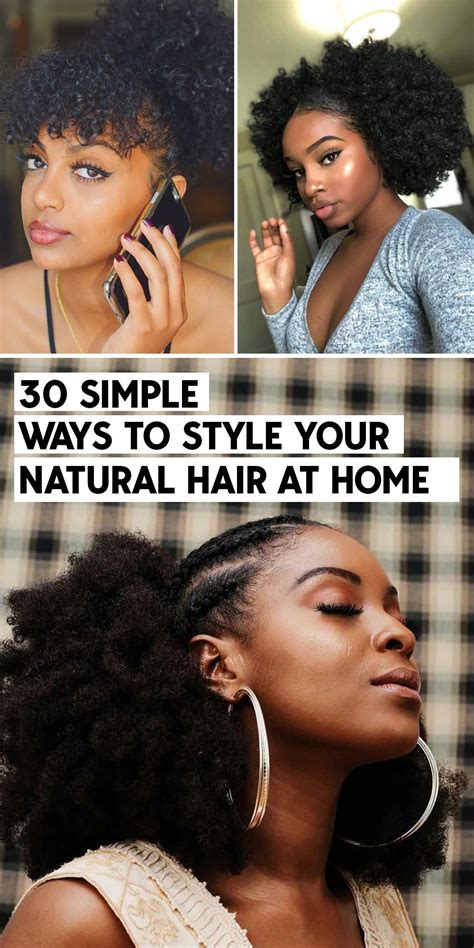 ways  style  natural hair  home thrivenaija