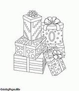Coloring Birthday Pages Happy Presents sketch template