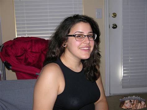 amateur girl wearing glasses bella from