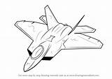 Raptor 22 Draw Fighter Martin Lockheed Step Jet Drawing Jets F22 Drawings 4x4 Trucks Tutorials Getdrawings Tutorial Get Eye Ram sketch template