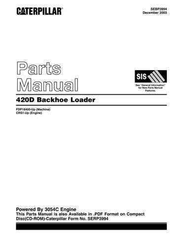 cat  backhoe loaders parts manual    heydownloads issuu