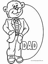 Coloring Pages Fathers Dad Father Holiday Sheets Color Printable Kids Season Bear Sheet Fun Vaderdag Tie Shirt Activity Gif Found sketch template